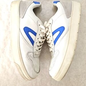 Draper James + Tretorn blue white sneakers